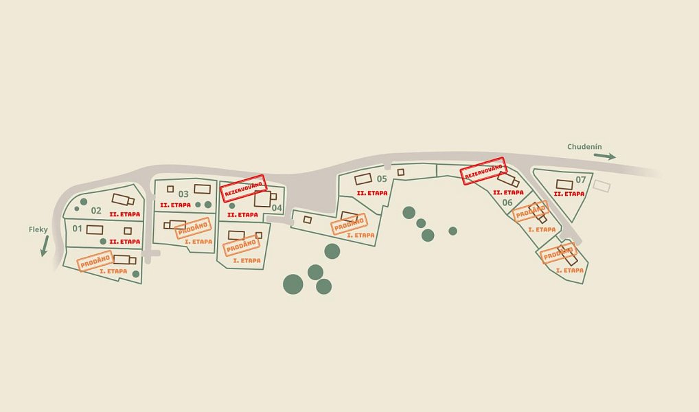 Prodej stavebního pozemku 2 084 m², Chudenín – náhled fotky 2