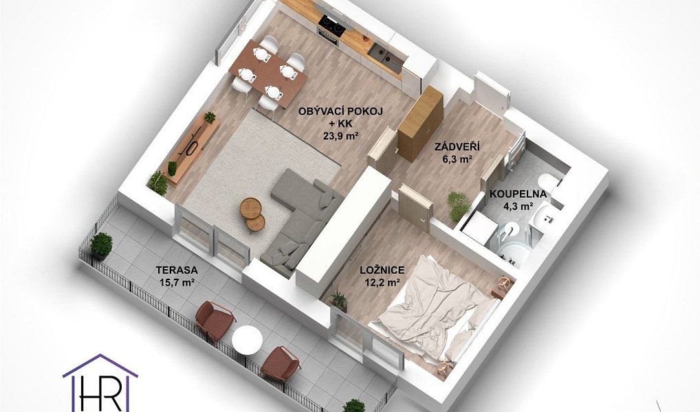 Prodej bytu 2+kk 46 m², Fryšták – náhled fotky 24