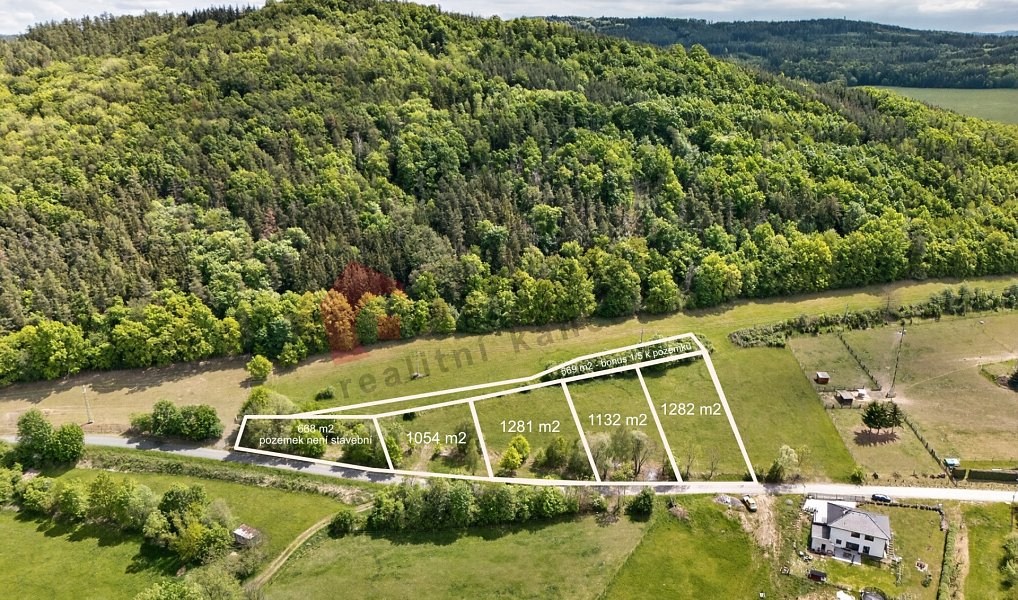 Prodej stavebního pozemku 1 132 m², Nezdice – náhled fotky 3