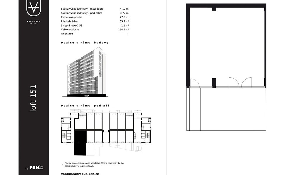 Prodej bytu 2+kk 78 m², Praha – náhled fotky 2
