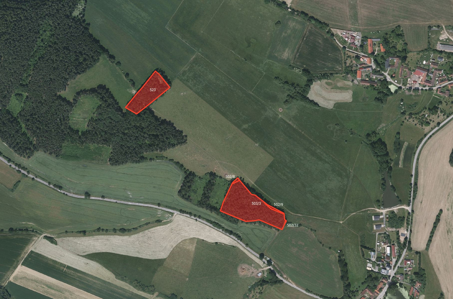 Prodej lesa 20 663 m²
