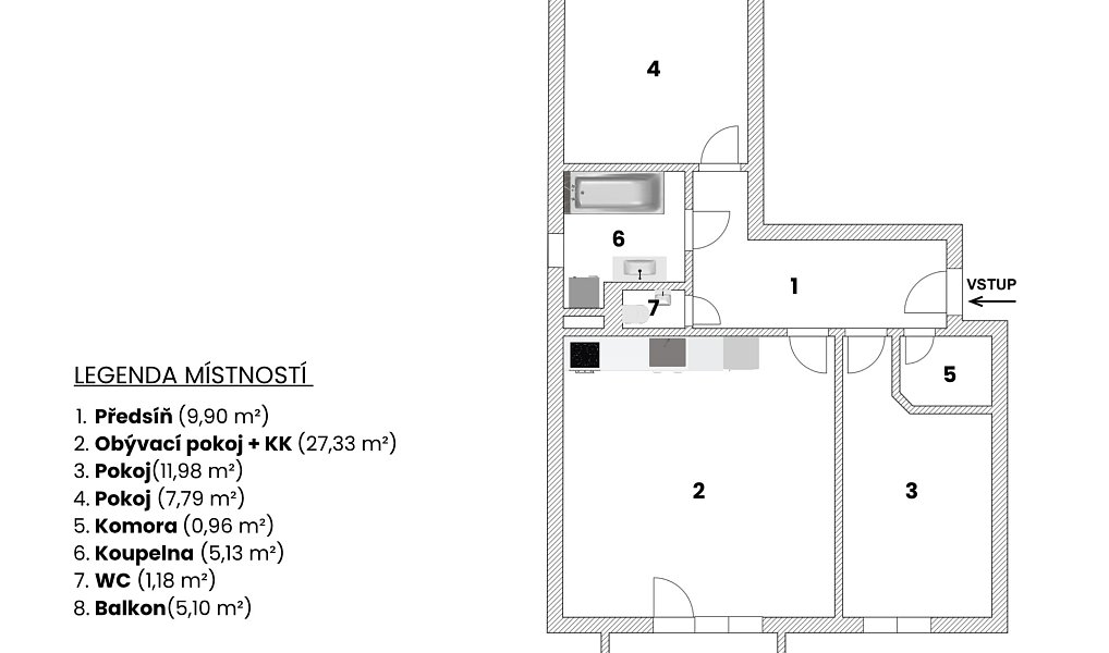 Prodej bytu 3+kk 84 m², Lysá nad Labem – náhled fotky 13