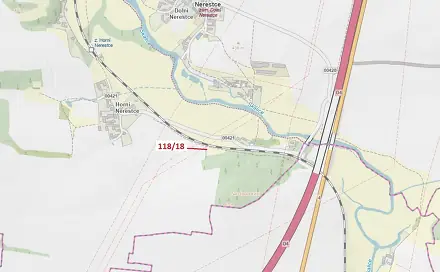 Dražba pole 46 m², Nerestce