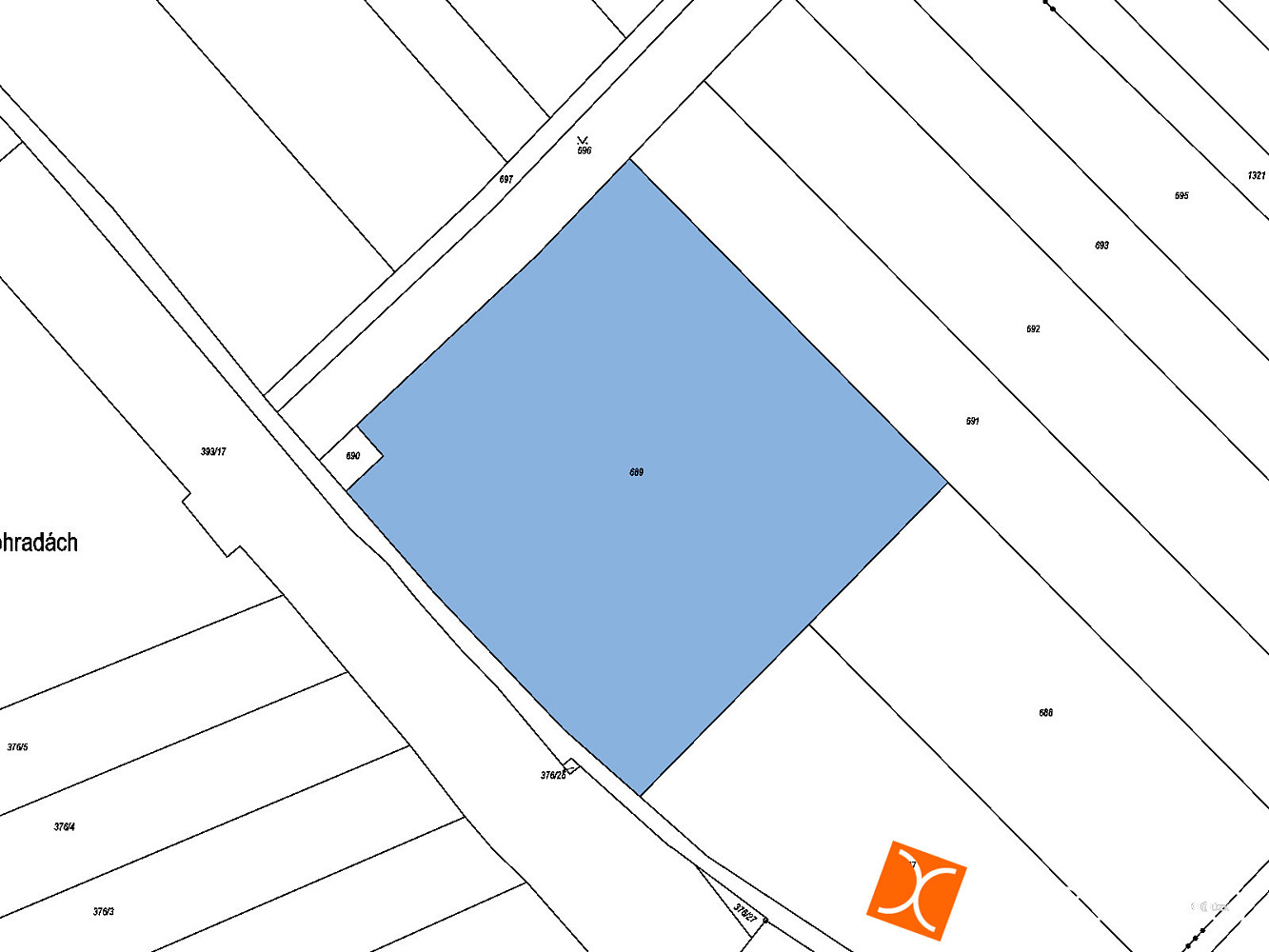 Prodej pole 1 837 m² – fotografie 2