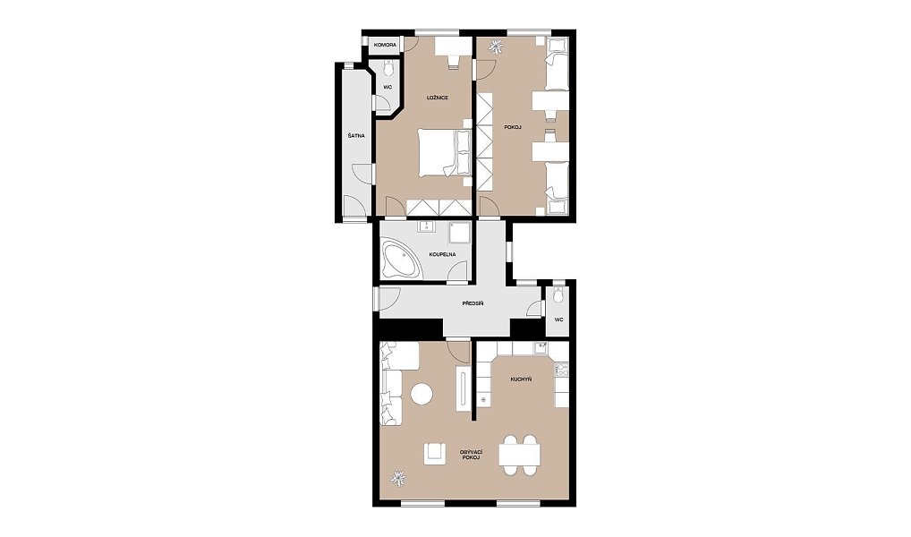 Prodej bytu 4+kk 89 m², Praha – náhled fotky 5