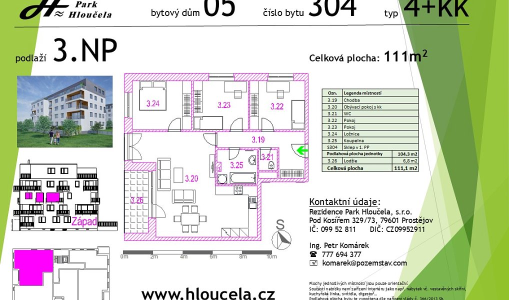 Prodej bytu 4+kk 104 m², Olomouc – náhled fotky 3