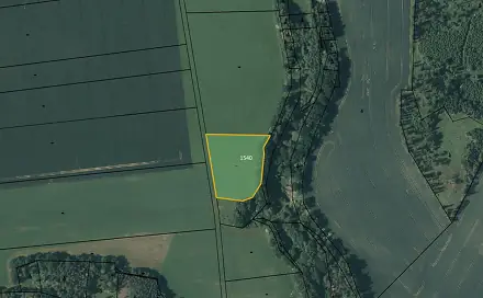Prodej pole 3 421 m², Šebířov - Vyšetice, okres Tábor