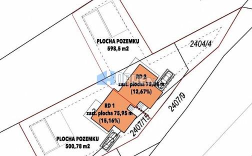 Prodej stavebního pozemku 1 106 m², Za dálnicí, Praha 5 - Zbraslav