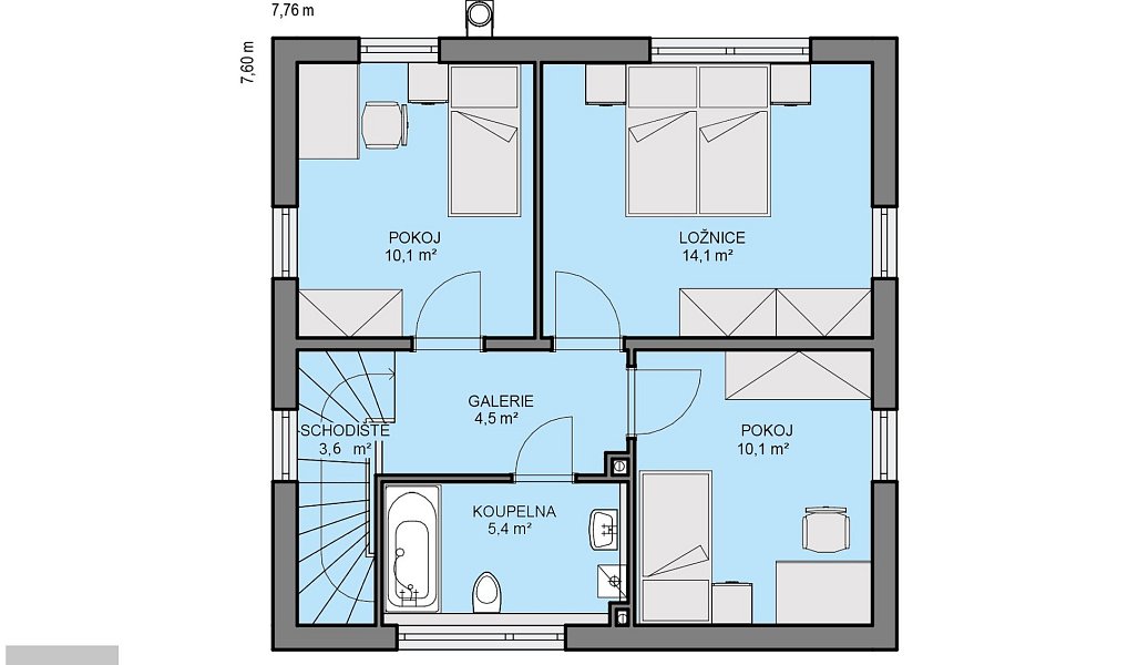 Prodej stavebního pozemku 823 m², Kamenice – náhled fotky 4