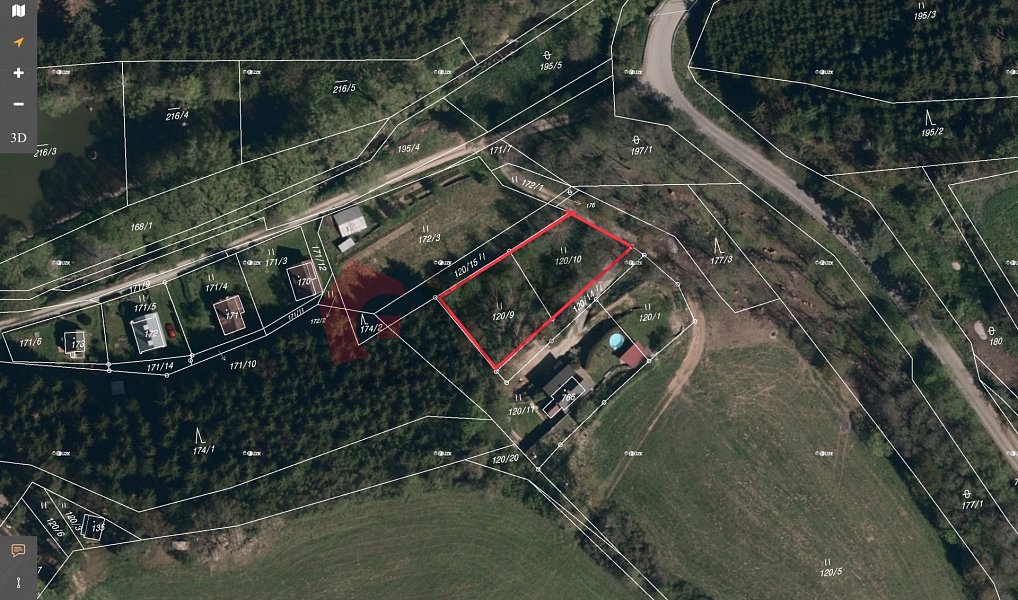 Prodej stavebního pozemku 937 m², Bítovčice – náhled fotky 3