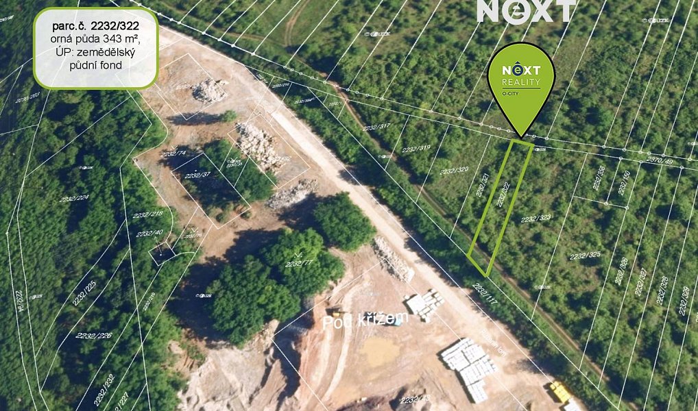 Prodej pole 3 193 m², Bílovice nad Svitavou – náhled fotky 3