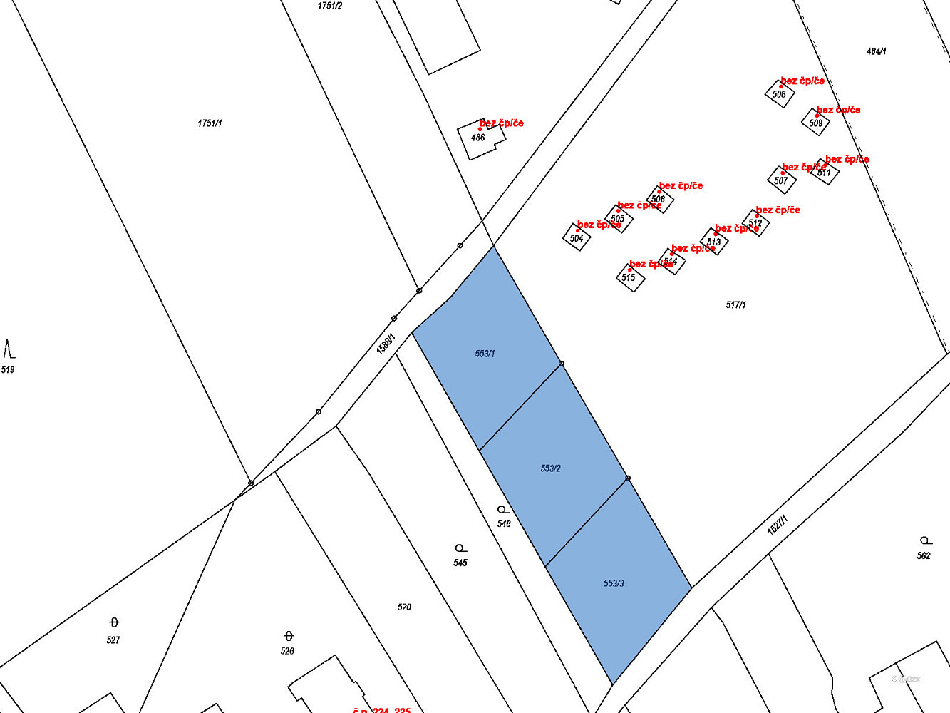 Prodej stavebního pozemku 2 307 m² – fotografie 3