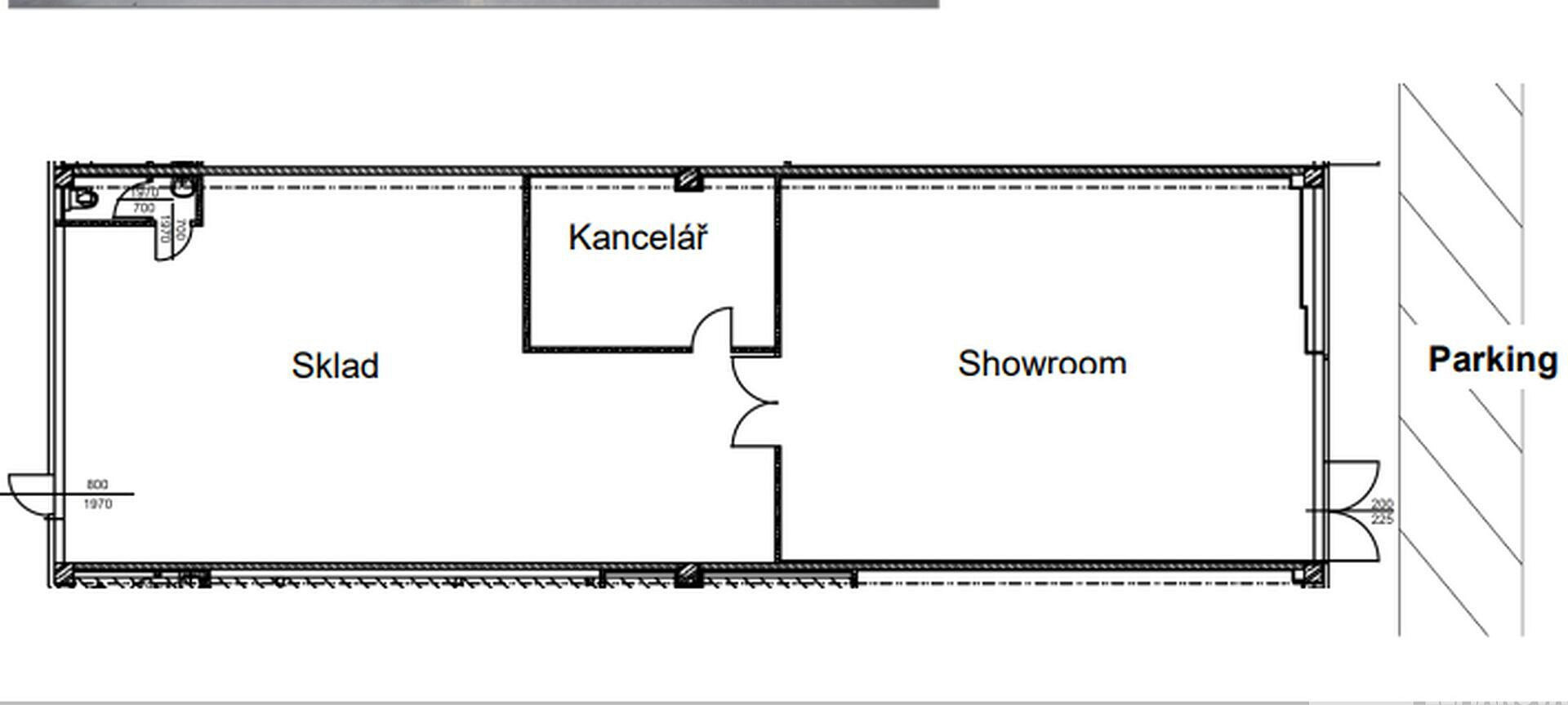 Pronájem skladovacích prostor 205 m² – fotografie 2