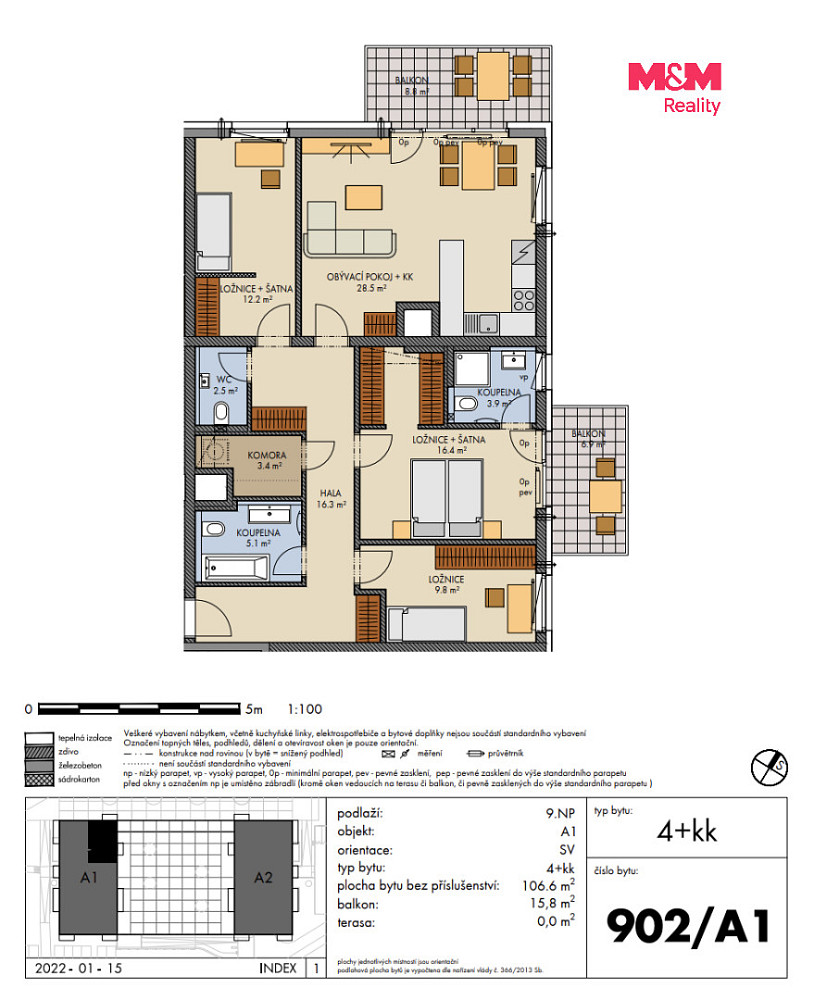 Prodej bytu 4+kk 107 m² – fotografie 3