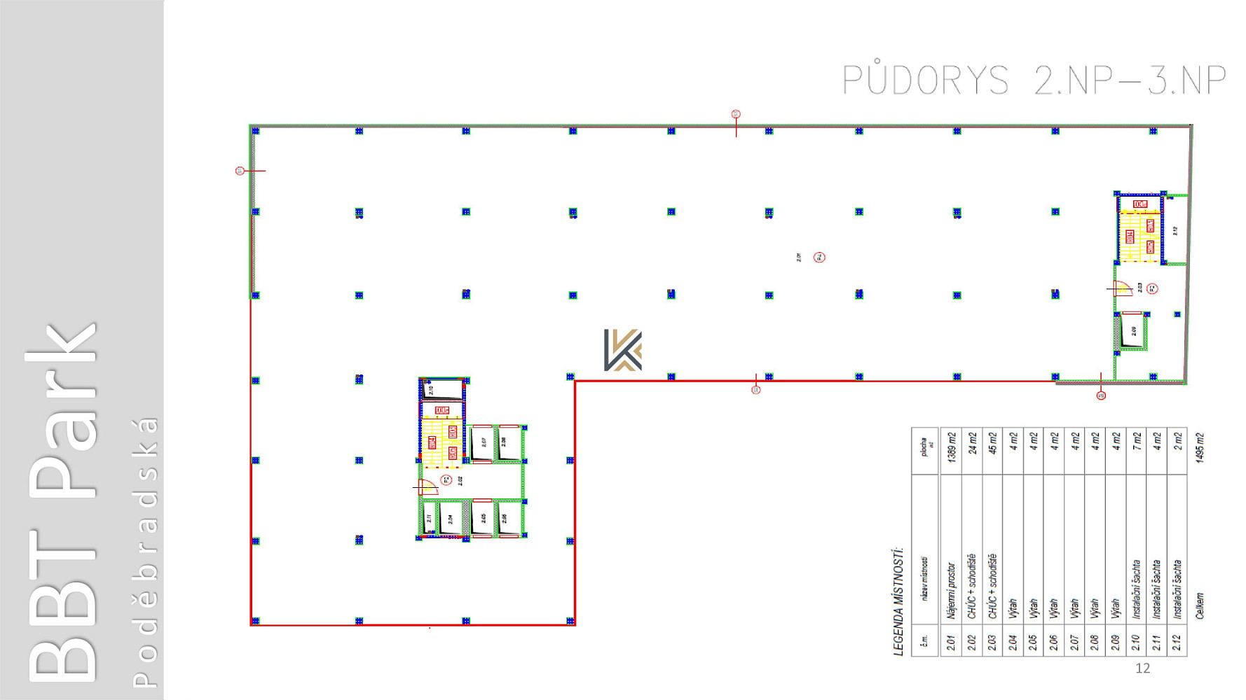 Pronájem kanceláře 1 106 m² – fotografie 3