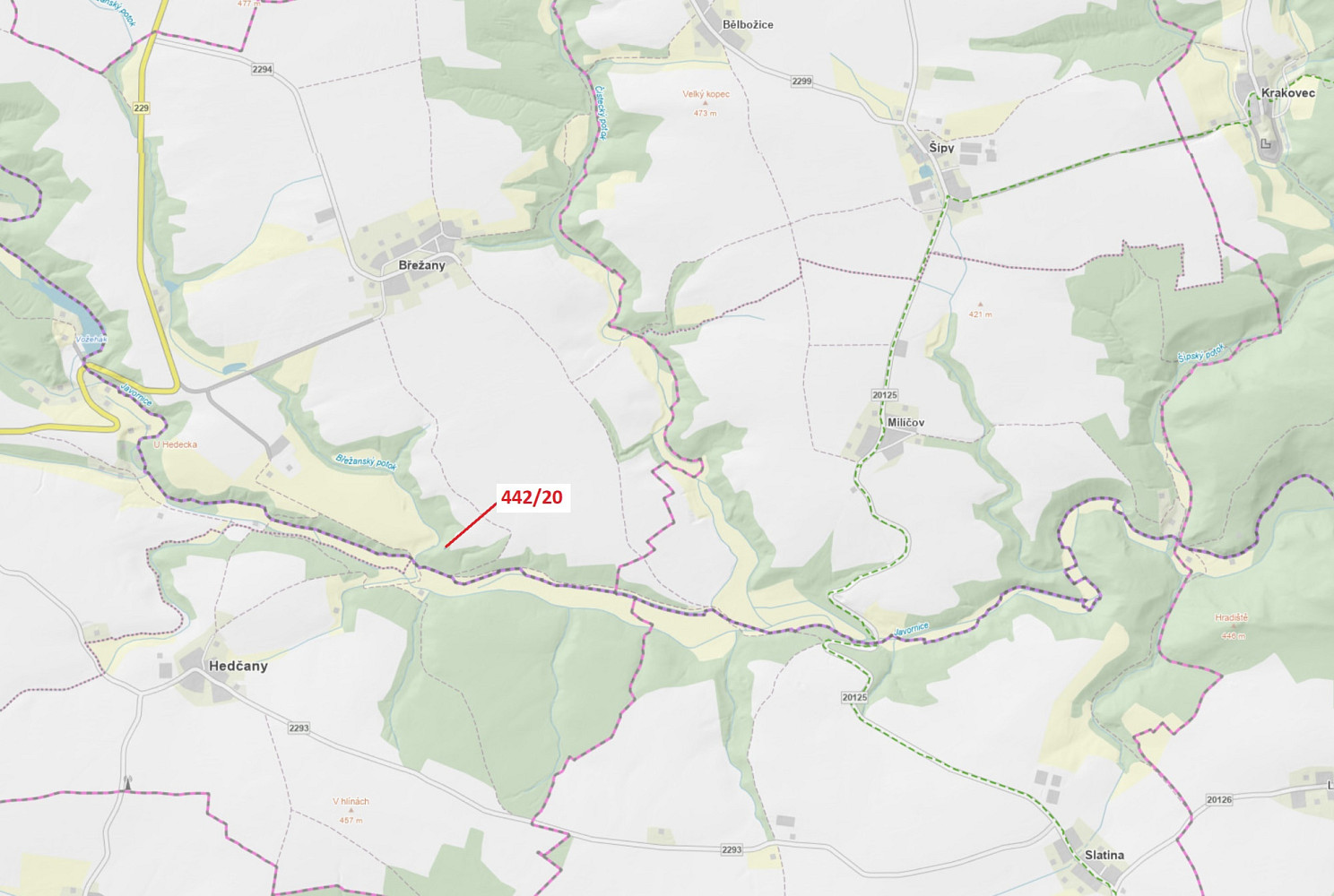 Dražba lesa 33 m²