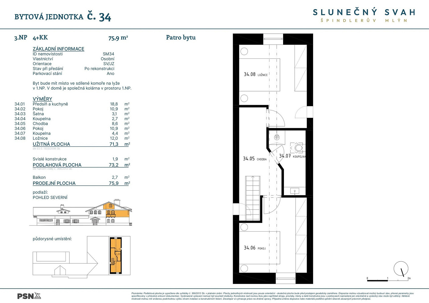 Prodej bytu 4+kk 71 m² – fotografie 3