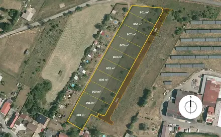 Prodej stavebního pozemku 800 m², Velký Borek, okres Mělník