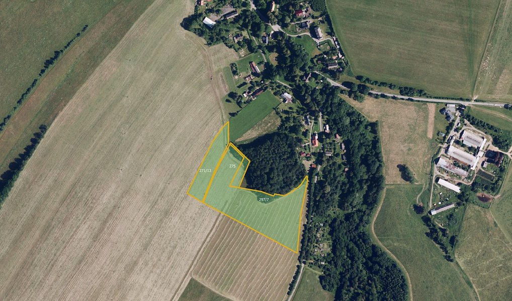 Prodej louky, 12251 m², Těšíkov - Olomouc, Šternberk