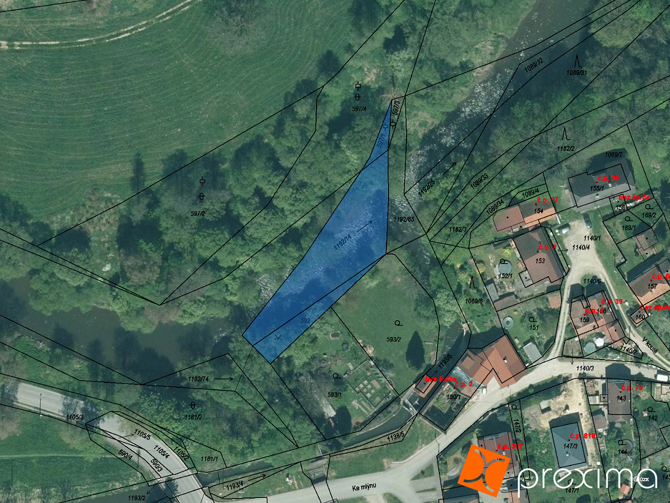 Prodej pozemku 665 m²
