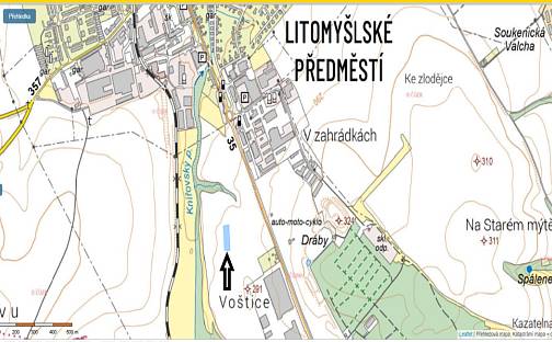 Prodej komerčního pozemku 3 446 m², Voštice, Vysoké Mýto, okres Ústí nad Orlicí
