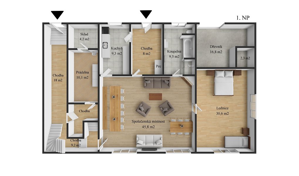 Prodej chaty/chalupy 648 m² s pozemkem 907 m², Strašín – náhled fotky 6