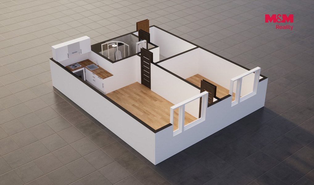 Prodej bytu 2+kk 39 m², Teplice – náhled fotky 16