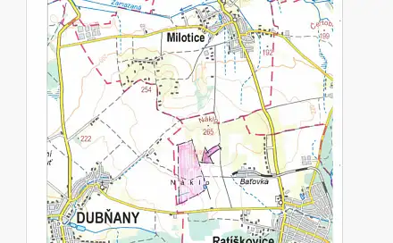 Dražba pole 9 520 m², Hodonín