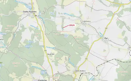 Dražba lesa 2 148 m², Český Rudolec