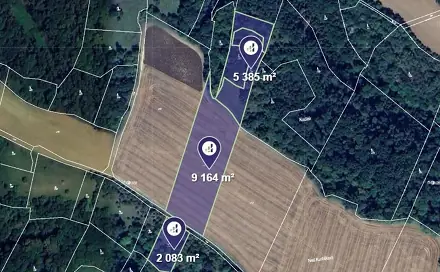 Prodej pole 16 632 m², Vysoká, okres Mělník