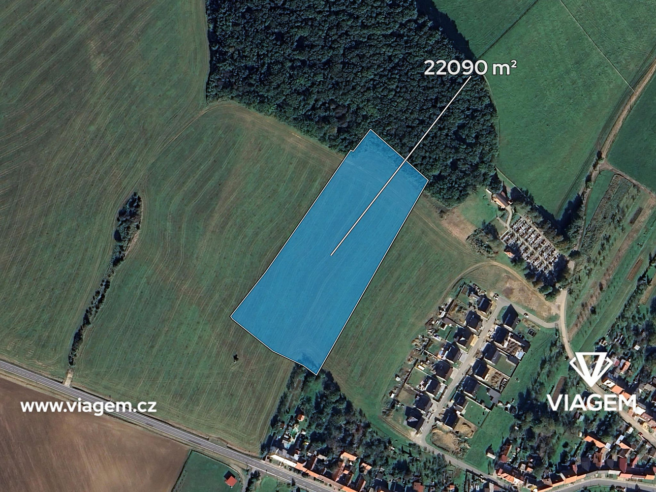 Prodej stavebního pozemku 1 380 m² – fotografie 2