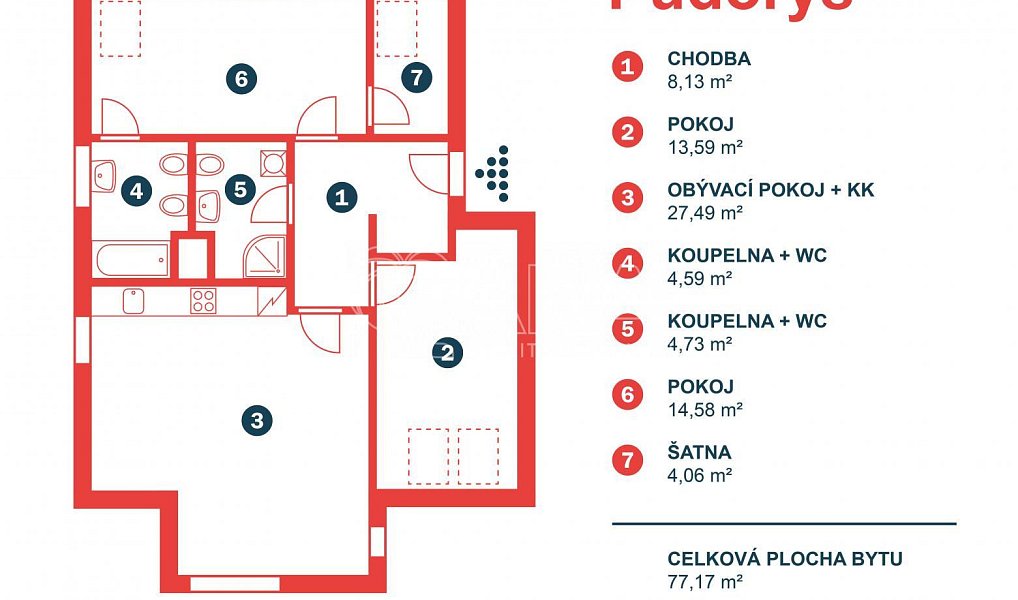 Prodej bytu 3+kk 77 m², Nupaky – náhled fotky 30