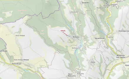 Dražba pozemku 2 892 m², Mukařov