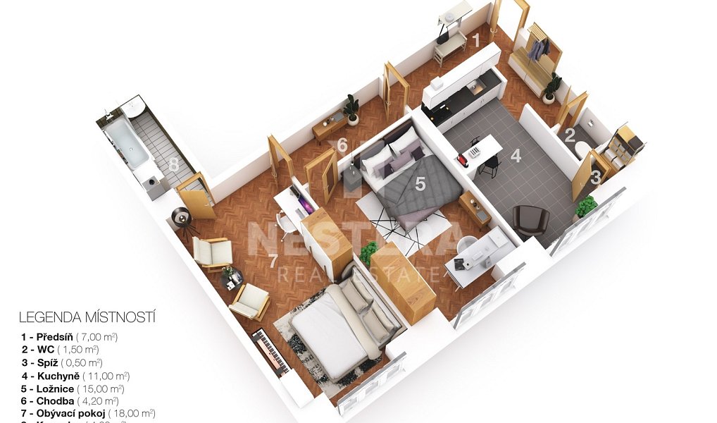 Prodej bytu 2+1 61 m², Praha – náhled fotky 8