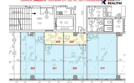 Pronájem kanceláře 82 m², Kvítková, Zlín