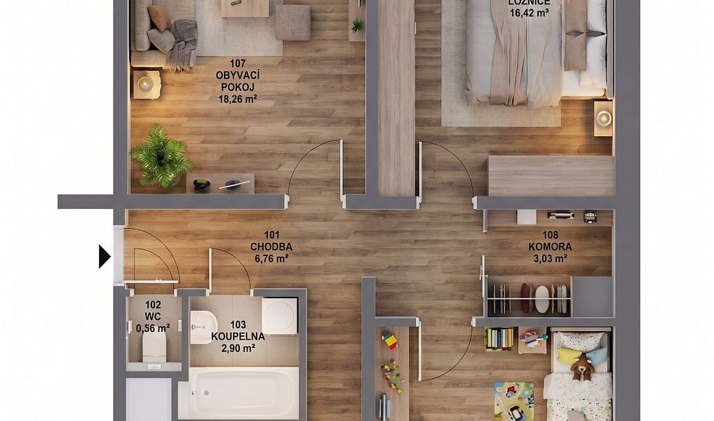 Prodej bytu 3+1 77 m², Frýdek-Místek – náhled fotky 18
