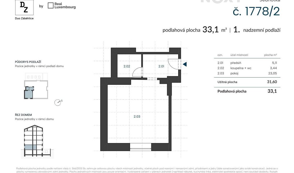 Prodej bytu 1+kk 33 m², Praha – náhled fotky 7