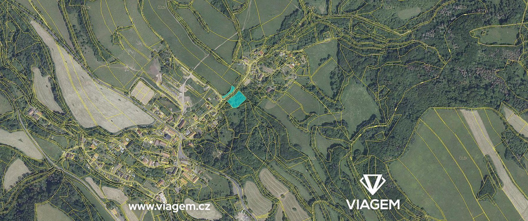 Zahrada 2 924 m², Podíl 40 % o výměře 1 170 m² – pohled 2