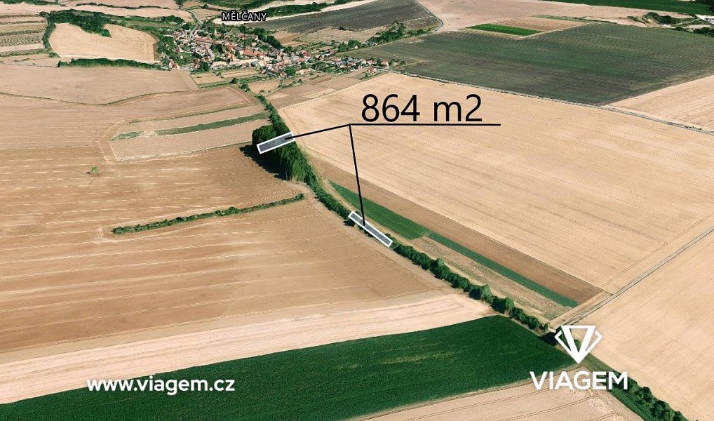 Prodej pole 559 m², Mělčany – náhled fotky 3
