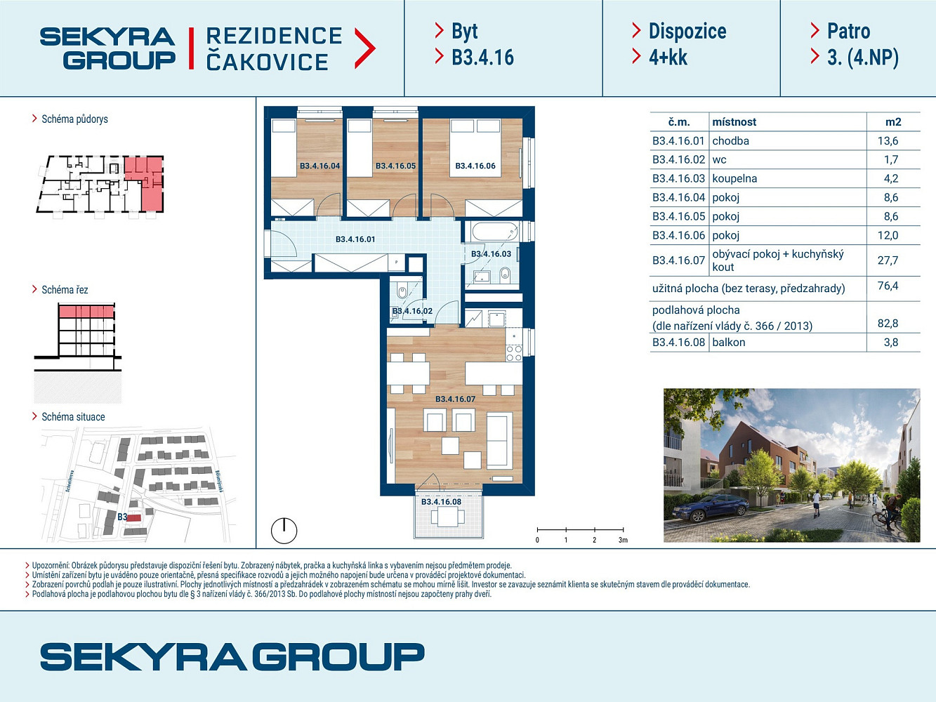 Prodej bytu 4+kk 76 m² – fotografie 2