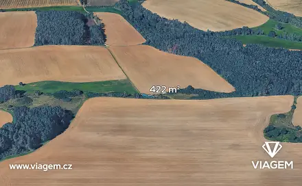 Prodej pole 422 m², Ves Touškov, okres Plzeň-Jih
