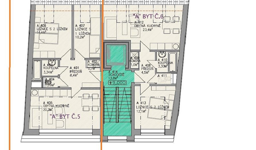 Prodej bytu 3+kk 59 m², Bystřice nad Pernštejnem – náhled fotky 2