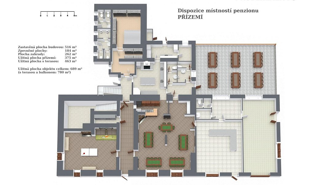 Prodej ubytovacího objektu 780 m², Zvíkovské Podhradí – náhled fotky 5