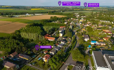 Prodej stavebního pozemku 800 m², Velké Albrechtice, okres Nový Jičín