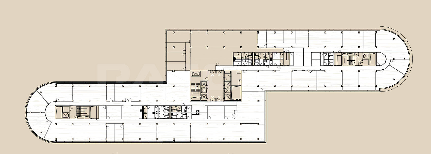 Pronájem kanceláře 2 080 m² – pohled 3
