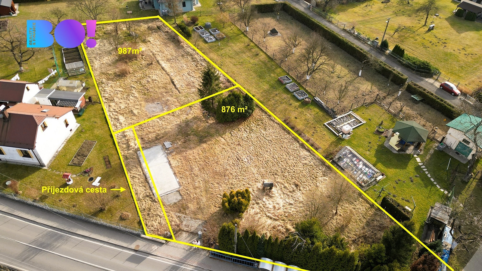 Prodej stavebního pozemku 876 m² – fotografie 2