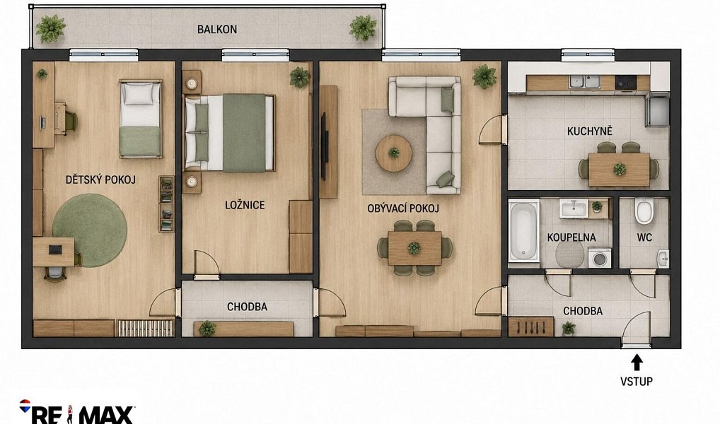Prodej bytu 3+1 73 m², Mladá Boleslav – náhled fotky 4