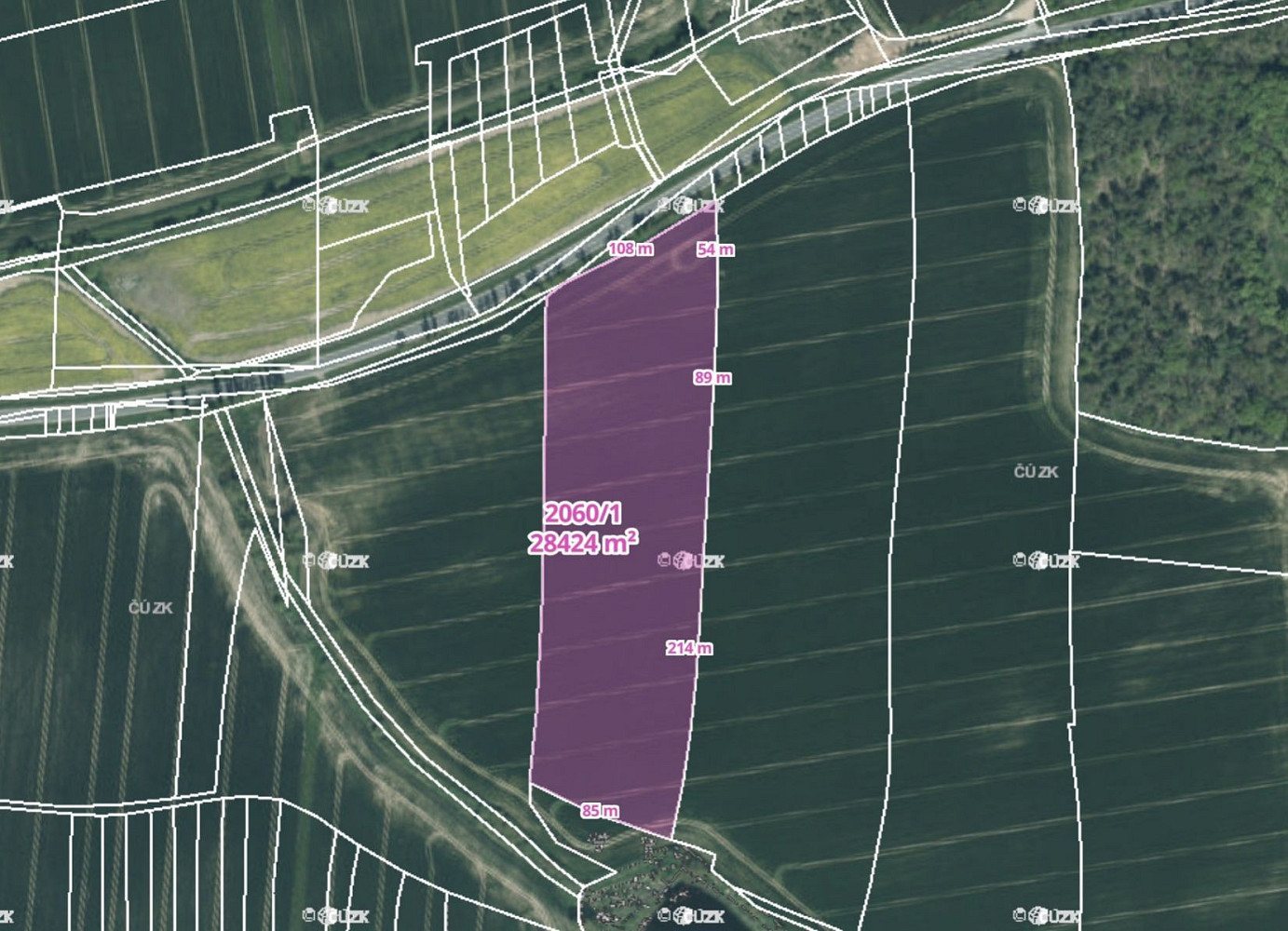 Prodej pole 28 424 m²