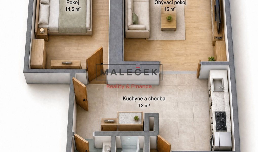 Prodej bytu 2+1 51 m², Kladno – náhled fotky 15