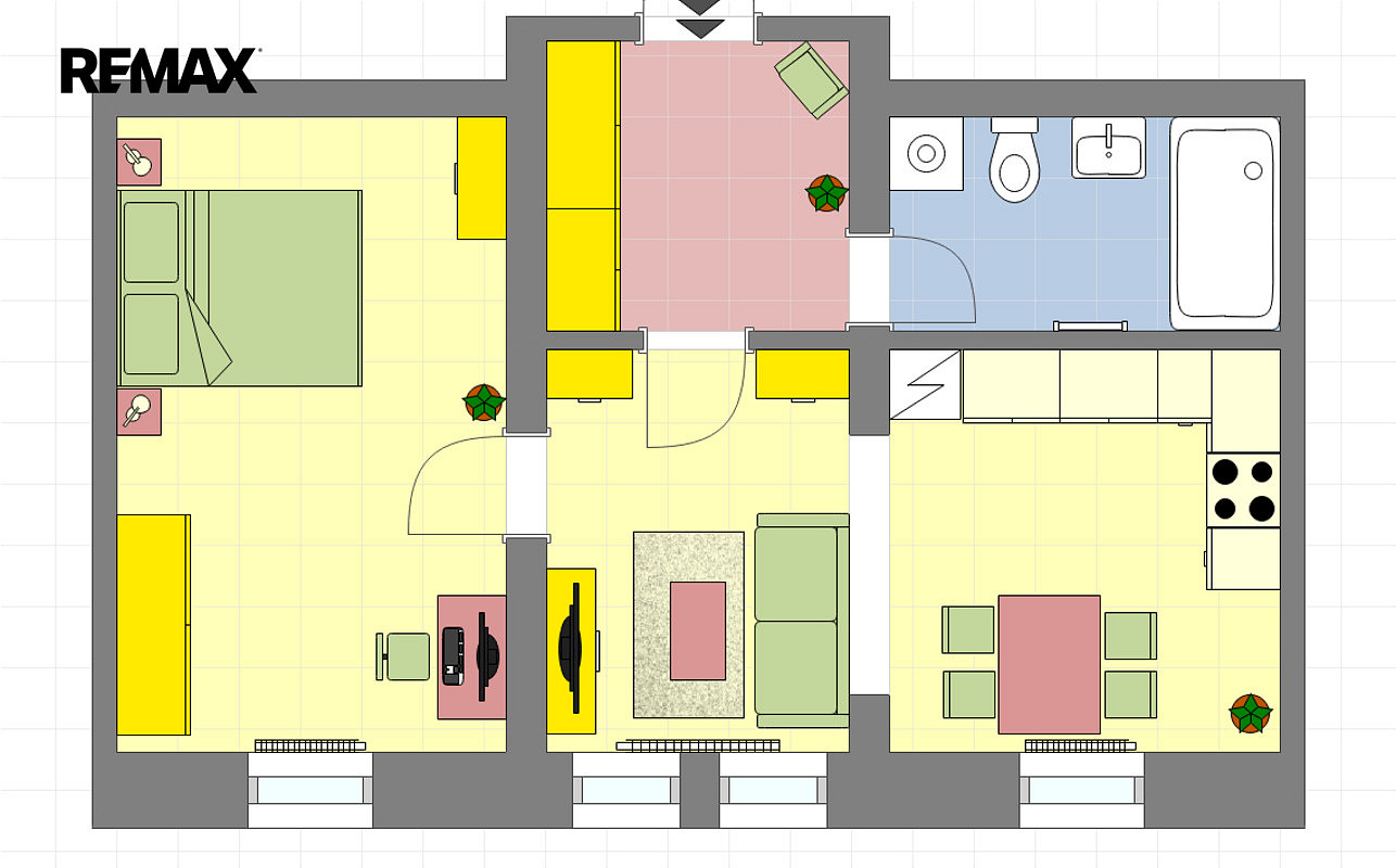 Pronájem bytu 2+kk 48 m² – fotografie 4